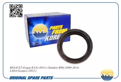 cальник коленвала передний! 47х35х7\ Renault Logan 04>/Sandero 09-14, Lada Largus 12> AMD.SG319 AMD