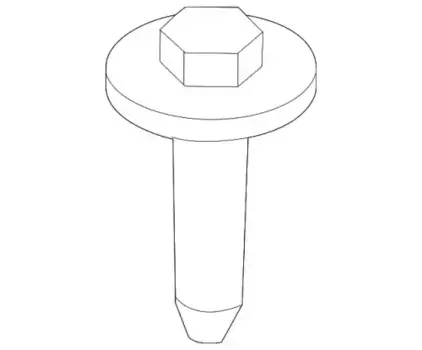 CАМОНАРЕЗАЮЩИЙ ВИНТ FLOWDRILL M5X20 WHT006547 VAG
