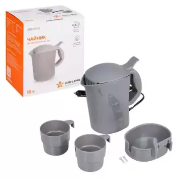 чайник автомобильный! 12в, серый пластик\ ABK-12-01 AIRLINE