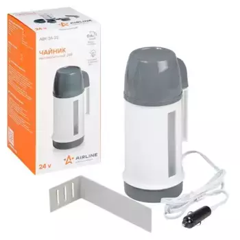 чайник автомобильный! 24в белый/серый пластик\ ABK-24-02 AIRLINE