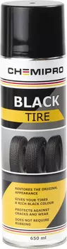 чернитель шин! аэрозольный баллон 650мл\ CH120 CHEMIPRO