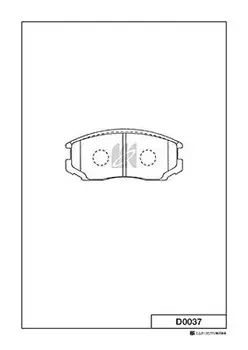 Тормозные колодки дисковые MK KASHIYAMA D0037H