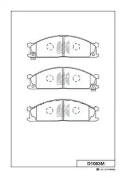 Тормозные колодки дисковые MK KASHIYAMA D1063M