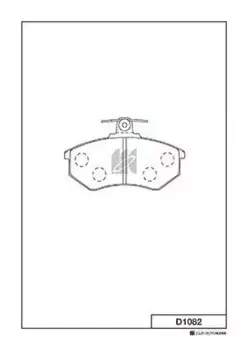 Тормозные колодки дисковые MK KASHIYAMA D1082