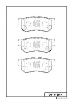 Тормозные колодки дисковые MK KASHIYAMA D11118MH