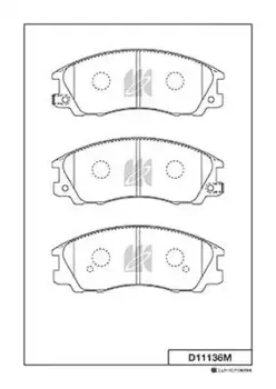 D11136M-01 771 32 !колодки дисковые п.\ Hyundai Terracan 2.5TD/2.9CRDi 01>