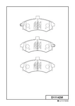 Тормозные колодки дисковые MK KASHIYAMA D11142M