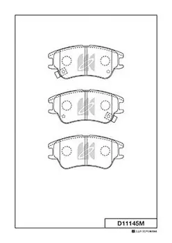 Тормозные колодки дисковые MK KASHIYAMA D11145M