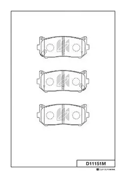 Тормозные колодки дисковые MK KASHIYAMA D11151MH