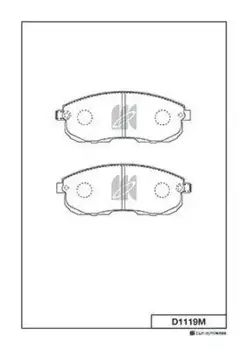 Тормозные колодки дисковые MK KASHIYAMA D1119MH