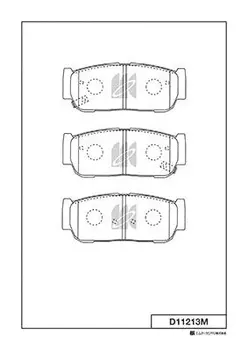 Тормозные колодки дисковые MK KASHIYAMA D11213M