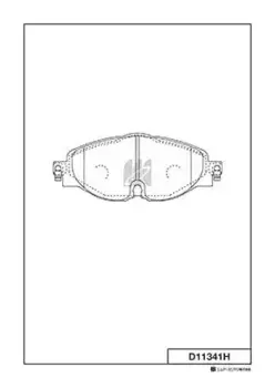 D11341 колодки дисковые передние!\ A3, VW Golf VII 1.2TSI-1.8TFSI/2.0TDI 12>