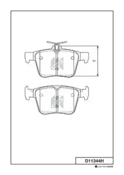 Тормозные колодки дисковые MK KASHIYAMA D11344H