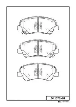 D11376MH колодки тормозные дисковые!\ KIA Rio 17>