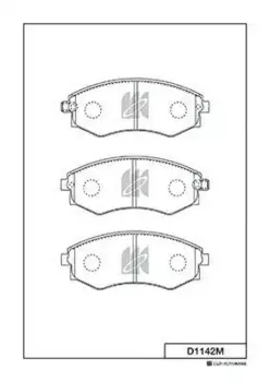 Тормозные колодки дисковые MK KASHIYAMA D1142M