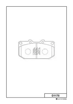 Тормозные колодки дисковые MK KASHIYAMA D1178