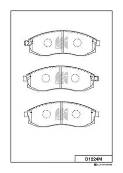 Тормозные колодки дисковые MK KASHIYAMA D1224M