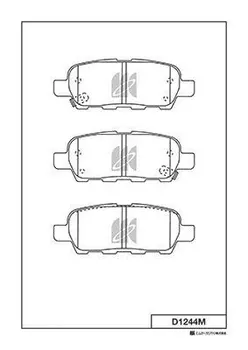 Тормозные колодки дисковые MK KASHIYAMA D1244MH