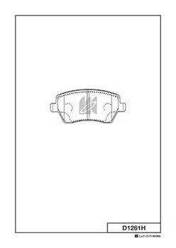 Тормозные колодки дисковые MK KASHIYAMA D1261H