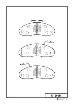 Тормозные колодки дисковые MK KASHIYAMA D1269M