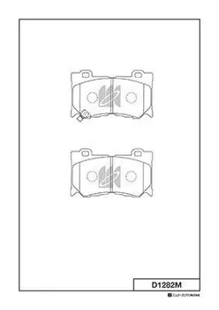Тормозные колодки дисковые MK KASHIYAMA D1282M