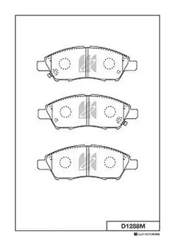 Тормозные колодки дисковые MK KASHIYAMA D1288M