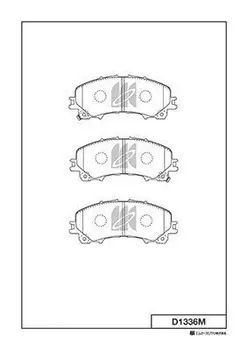 Тормозные колодки дисковые MK KASHIYAMA D1336M