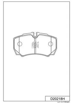 D20218H колодки дисковые з.+4 болта!\ Ford Transit 2.2TDCi/2.4TDCi 06>