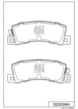 Тормозные колодки дисковые MK KASHIYAMA D2053MH