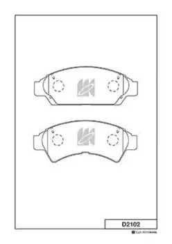Тормозные колодки дисковые MK KASHIYAMA D2102