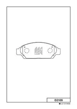 Тормозные колодки дисковые MK KASHIYAMA D2109