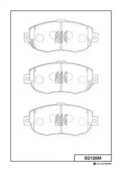 Тормозные колодки дисковые MK KASHIYAMA D2126M