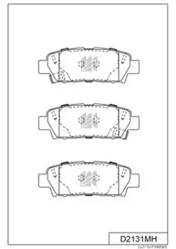 Тормозные колодки дисковые MK KASHIYAMA D2131MH