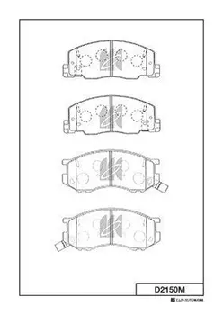 Тормозные колодки дисковые MK KASHIYAMA D2150MH