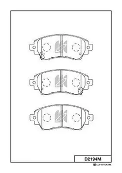 D2194M-01 716 02 !колодки дисковые п.\ Toyota Corolla 1.4i/1.6i/2.0D диск 14' 97-00