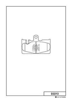 D2213 колодки тормозные дисковые задние!\ Lexus LS430
