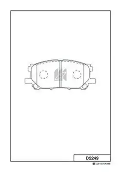 D2249-01 FDB1715=1039 00 [0446548080] !колодки дисковые п.\ Lexus RX300 all 03>