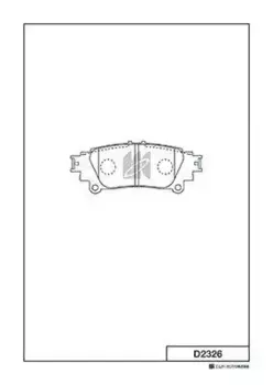 Тормозные колодки дисковые MK KASHIYAMA D2326H