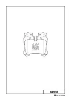 D2348 колодки тормозные дисковые задние!\ Lexus LS600