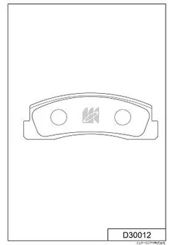 D30012 колодки дисковые передние!\ ВАЗ 2121-2131/2123