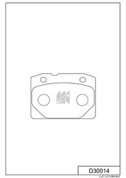 Тормозные колодки дисковые MK KASHIYAMA D30014