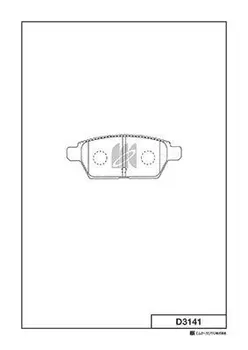 Тормозные колодки дисковые MK KASHIYAMA D3141