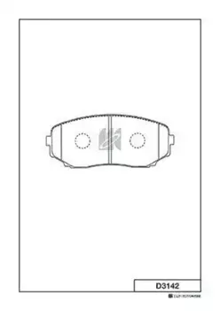 Тормозные колодки дисковые MK KASHIYAMA D3142