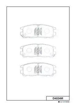 Тормозные колодки дисковые MK KASHIYAMA D4034M