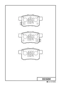 D5162M-01 [43022TA0A00] !колодки дисковые з.\ Honda Accord all 08>