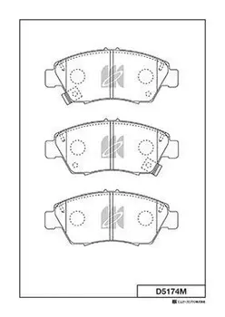 Тормозные колодки дисковые MK KASHIYAMA D5174M