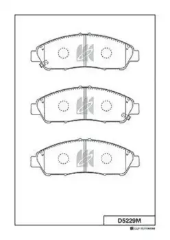 Тормозные колодки дисковые MK KASHIYAMA D5229M