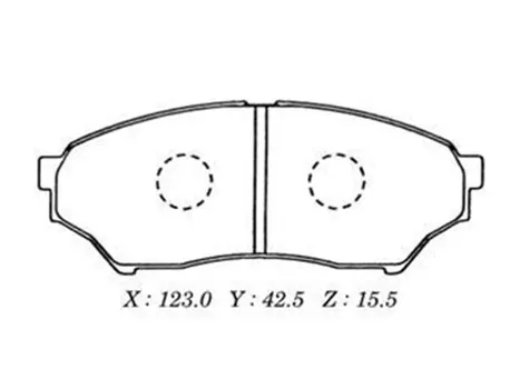 Тормозные колодки дисковые MK KASHIYAMA D6089