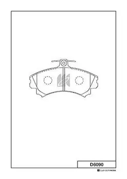 Тормозные колодки дисковые MK KASHIYAMA D6090