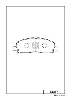 Тормозные колодки дисковые MK KASHIYAMA D6097